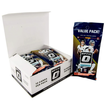 2024 Panini Donruss Optic Football Jumbo Value Box – 12 Packs