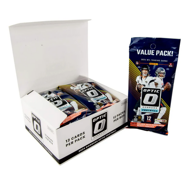 2024 Panini Donruss Optic Football Jumbo Value Box – 12 Packs