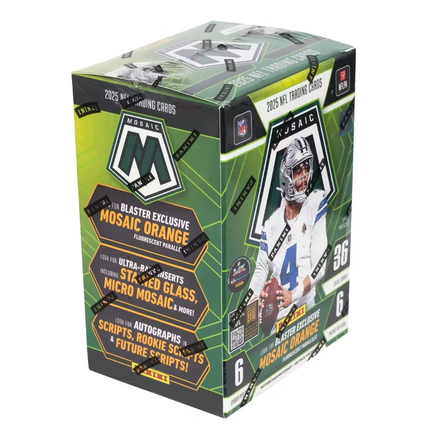 2025 Panini Mosaic Football Blaster Box – Orange Parallels