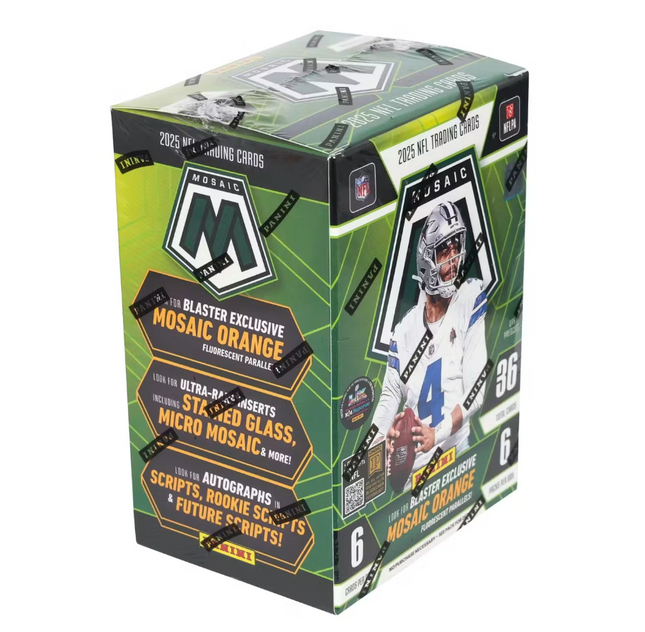2025 Panini Mosaic Football Blaster Box – Orange Parallels