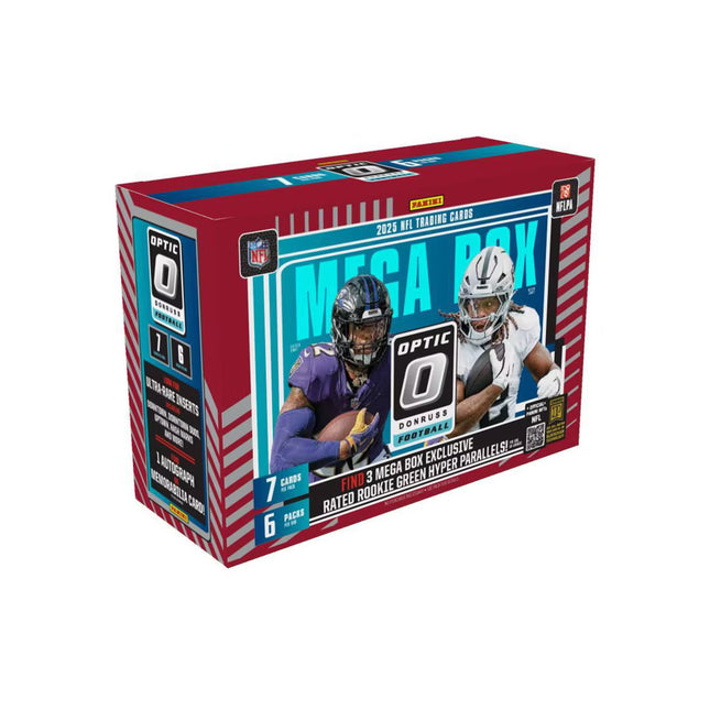 2025 Panini NFL Optic Donruss Football Trading Card Mega Box