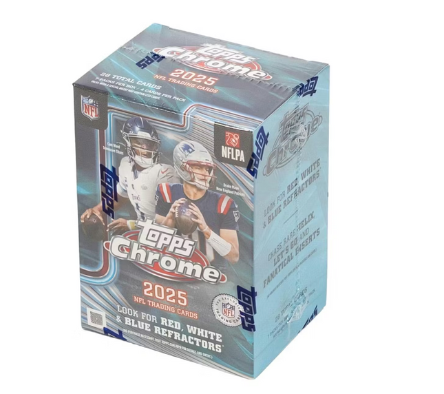 2025 Topps Chrome NFL Football Blaster Box