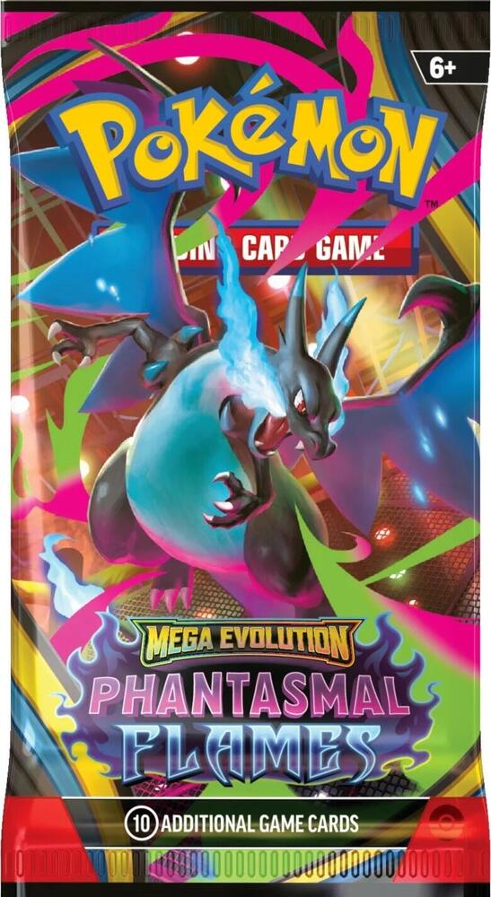 Pokémon Mega Evolution: Phantasmal Flames Booster Pack – Random Artwork
