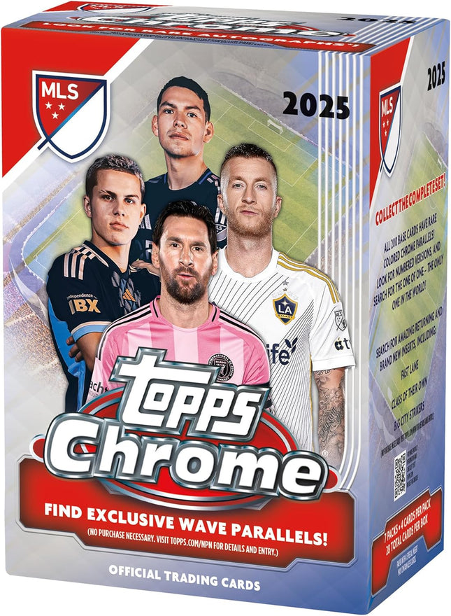 2025 Topps Chrome MLS Soccer Blaster Box
