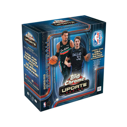2025/26 Topps NBA Chrome Update Series Basketball Trading Card Mega Box