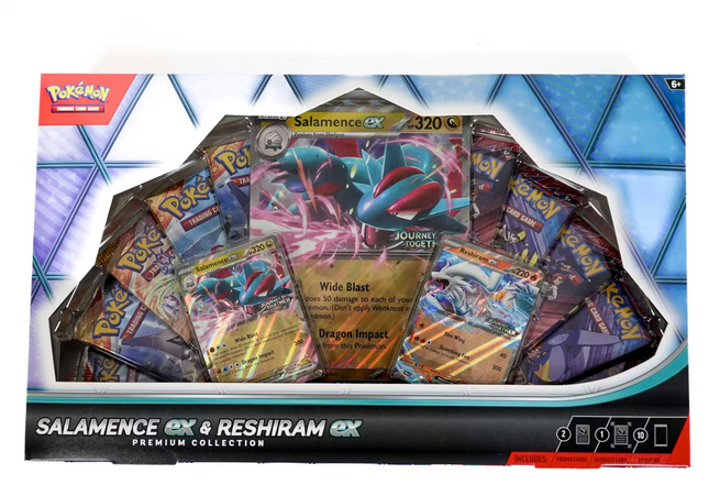 Pokémon Salamence ex & Reshiram ex Premium Collection Box